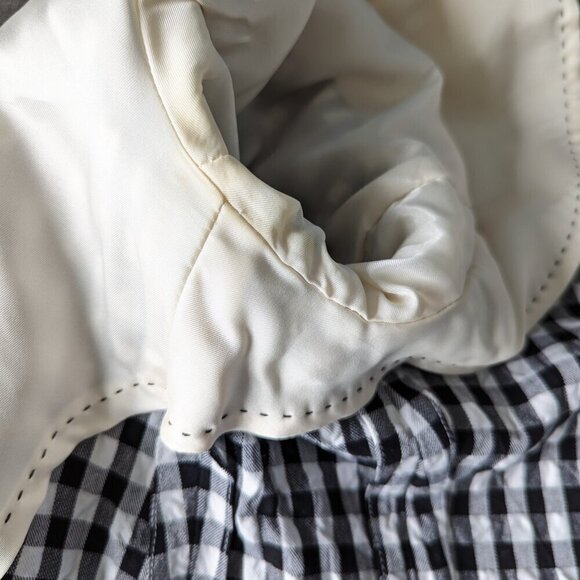 Escada Checked Black and White Seersucker 100% Cotton Blazer - Picture 7 of 16